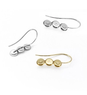 Háčky z chirurgické oceli s lůžky 6mm - 1Ks