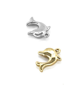 Ocelový přívěsek Delfín 16x13mm - 1Ks