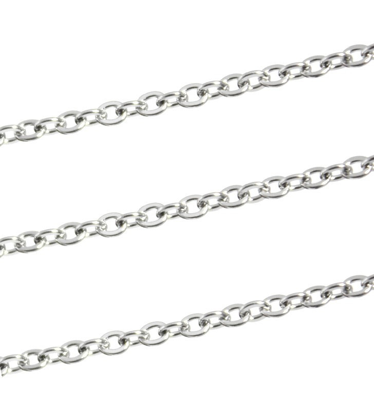 Stainless Steel 316L Chain Polished - 1m