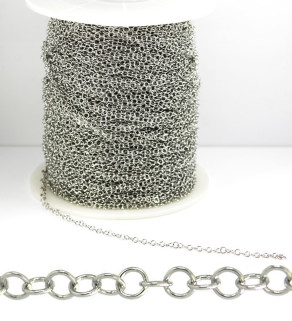 Stainless 316L Rings Chain  - 1m