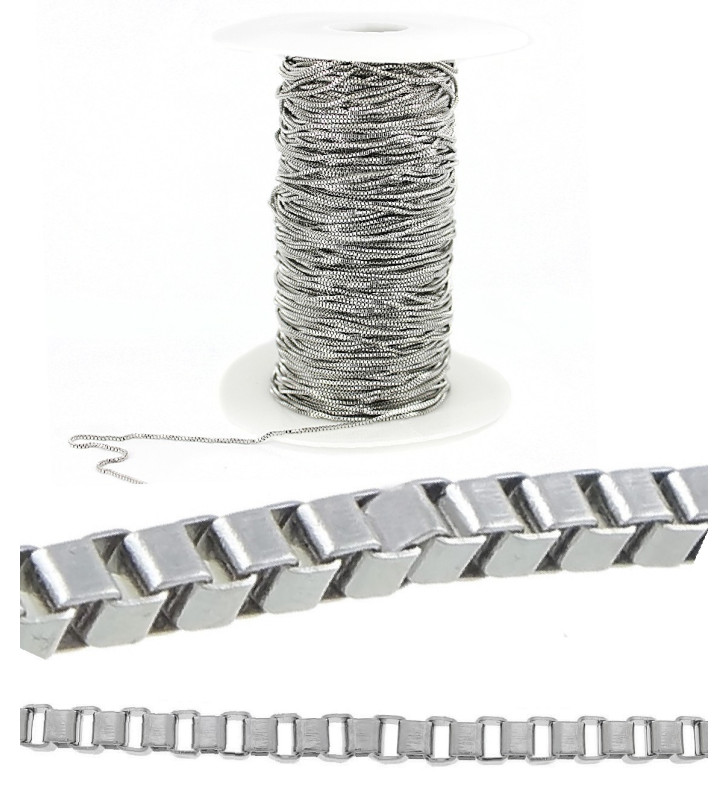 Stainless Steel Box Chain - 1m