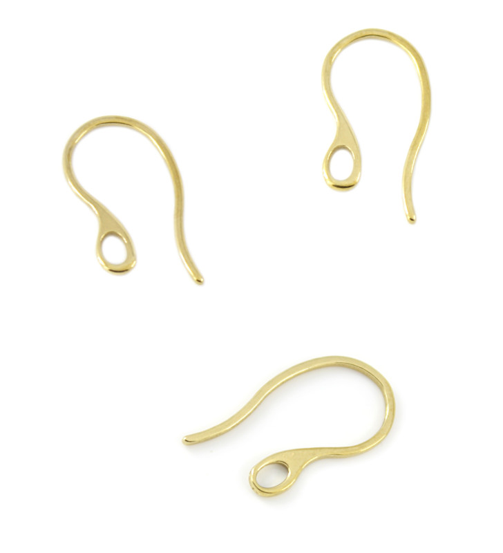 Hook earwire Gold 22x11mm - 1Pcs+P