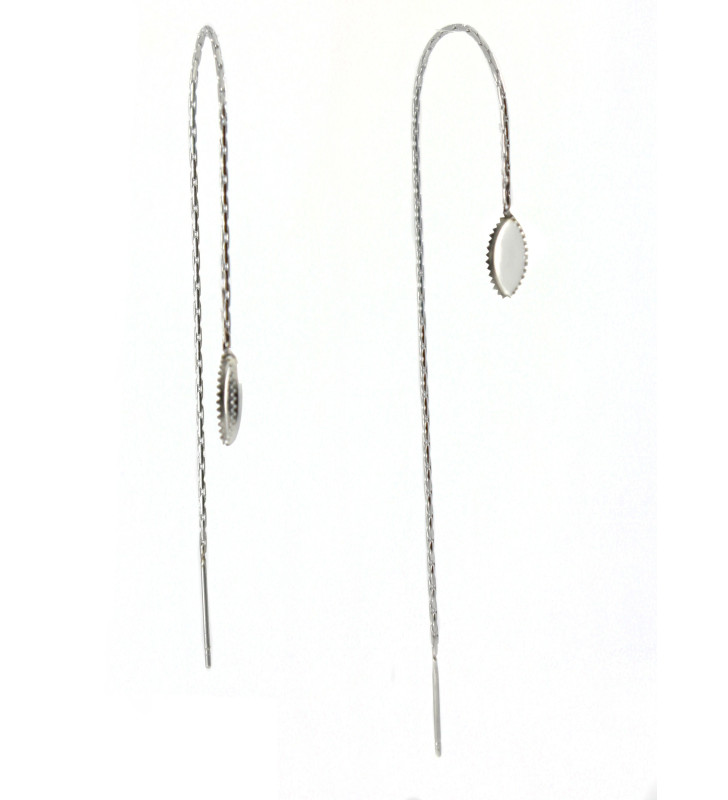 Chain Earring 316L Eye - 1Pc