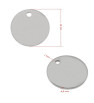 Stainless Steel Tag Pendants Round -1Pc+P