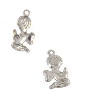 Závěsný přívěsek Anděl 15x8x0,9mm - 1Ks+B