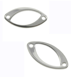 Ocelový konektor 20x11mm - 1ks