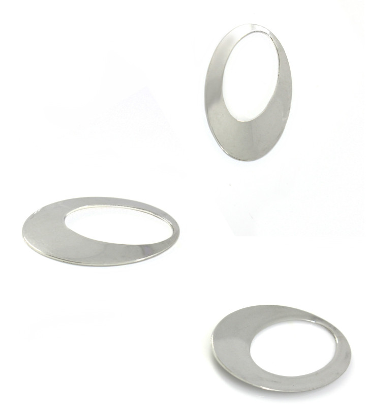 Ocelové oválné komponenty 39x25mm - 1Ks