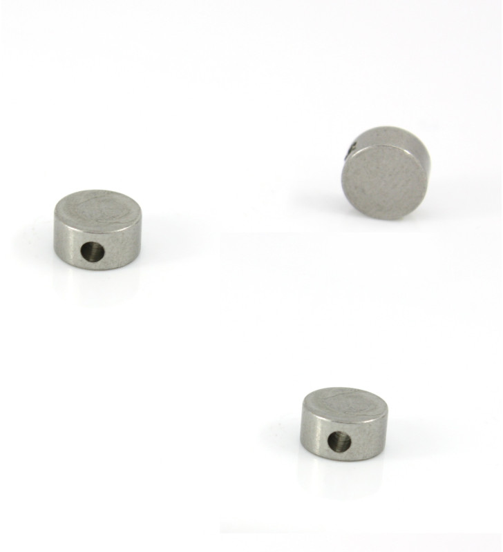 Ocelové korálky 8x4x1,6mm - 1Ks+B