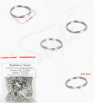 Double Split Ring 316L 5x0,5mm - 500Pcs