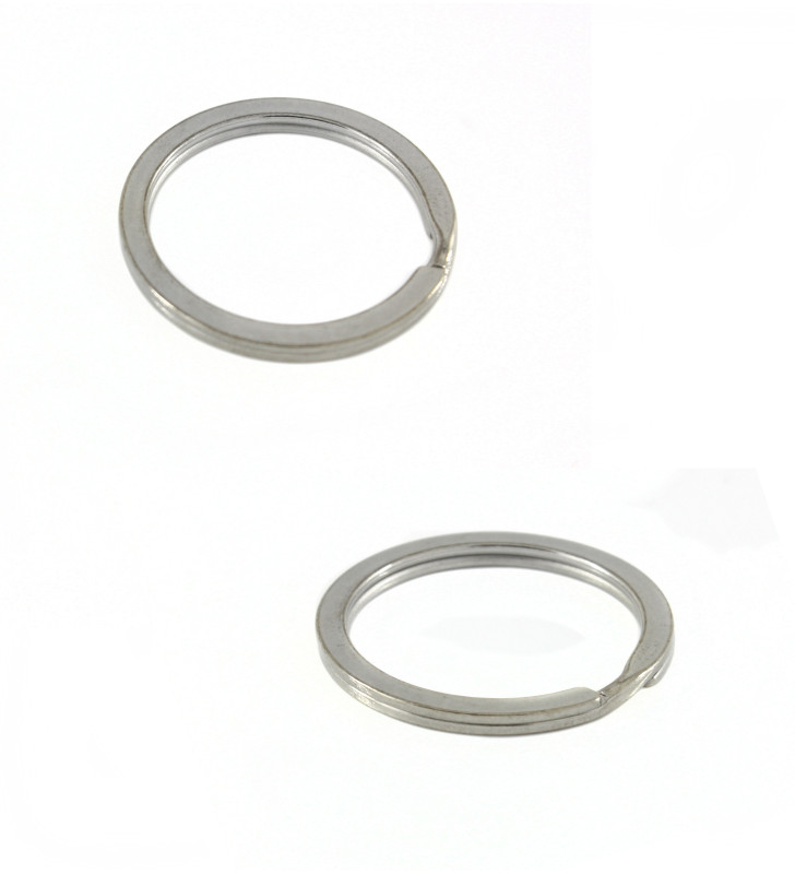 Ocelové kroužky na klíče 30x2,5mm - 1Ks+B