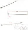 Stainless Steel HeadPin with bead - 1Pcs