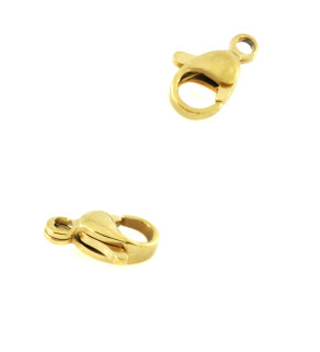 Ocelové Karabinky 19mm Zlaté - 1ks+B