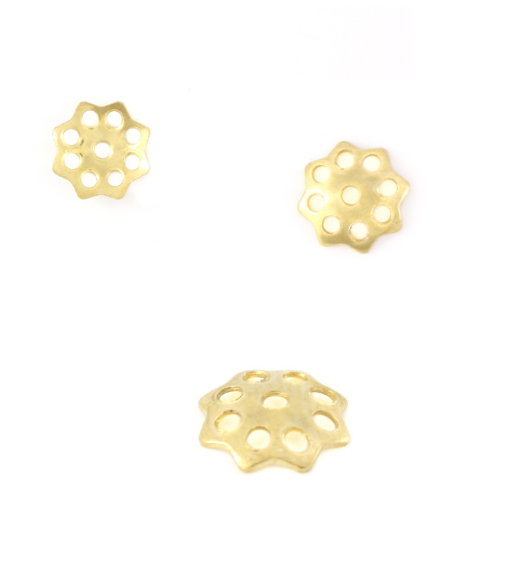 Zlatý ocelový kaplík - 1Ks