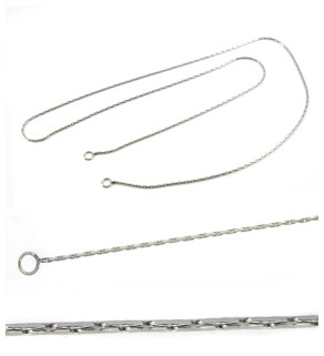 Chain 0,8mm 316L with rings - 45cm - 1Pc