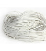 Bílý PU kožený kord 4mm - 1m