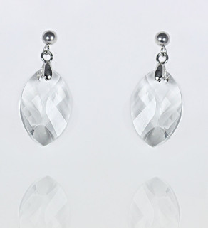Náušnice čirý krystal