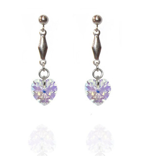 Preciosa Heart AB Earrings