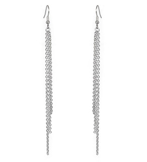 Earrings with chains